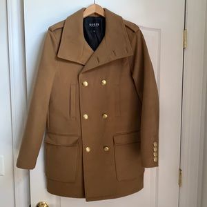 GUESS Men’s Military Peacoat